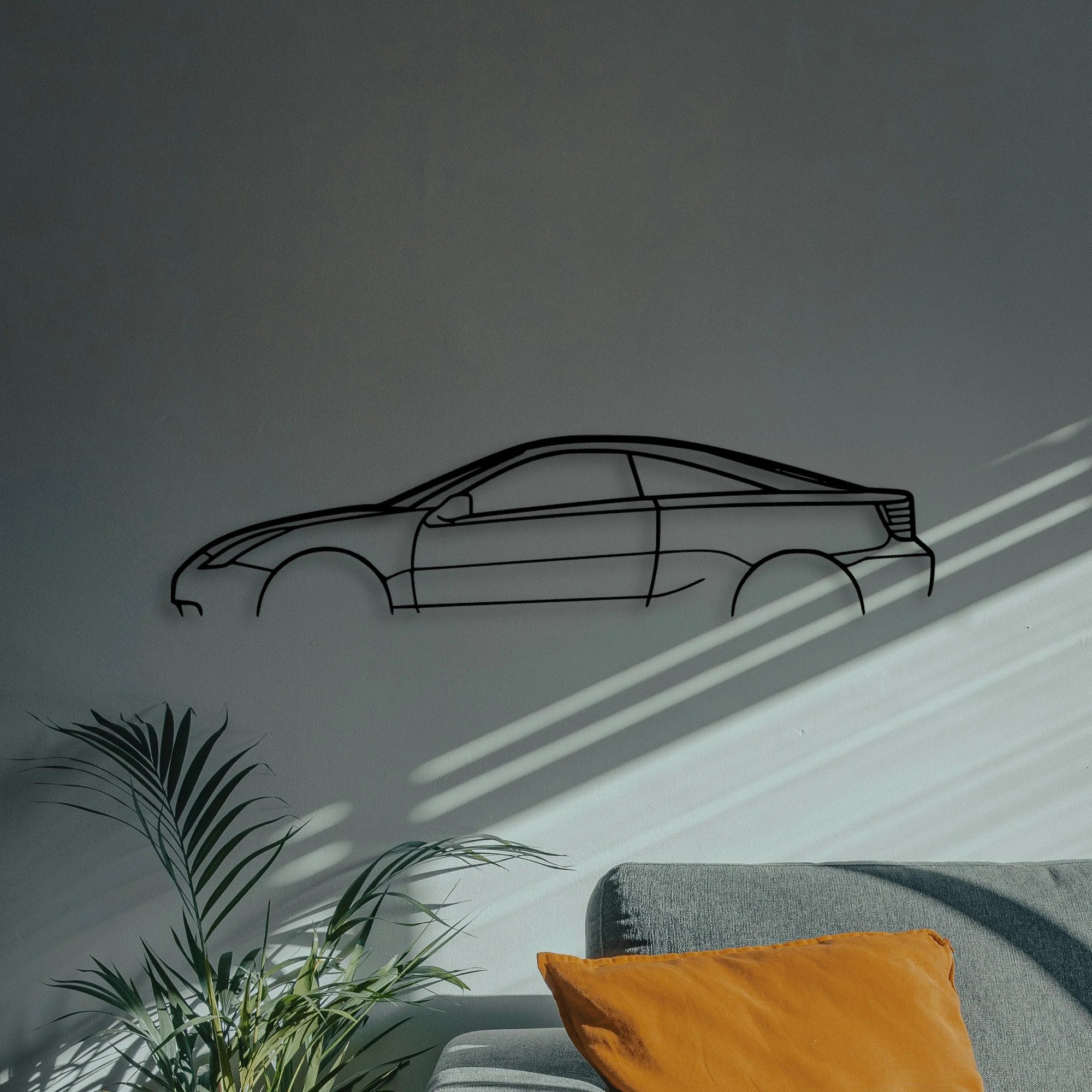 Celica Classic Silhouette Metal Wall Art - Automotive Garage Decor