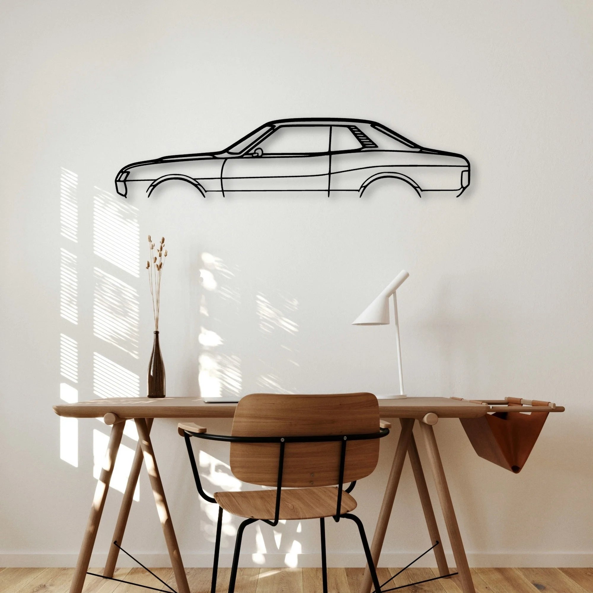 Celica 1972 Classic Silhouette Metal Wall Art - Automotive Garage Decor