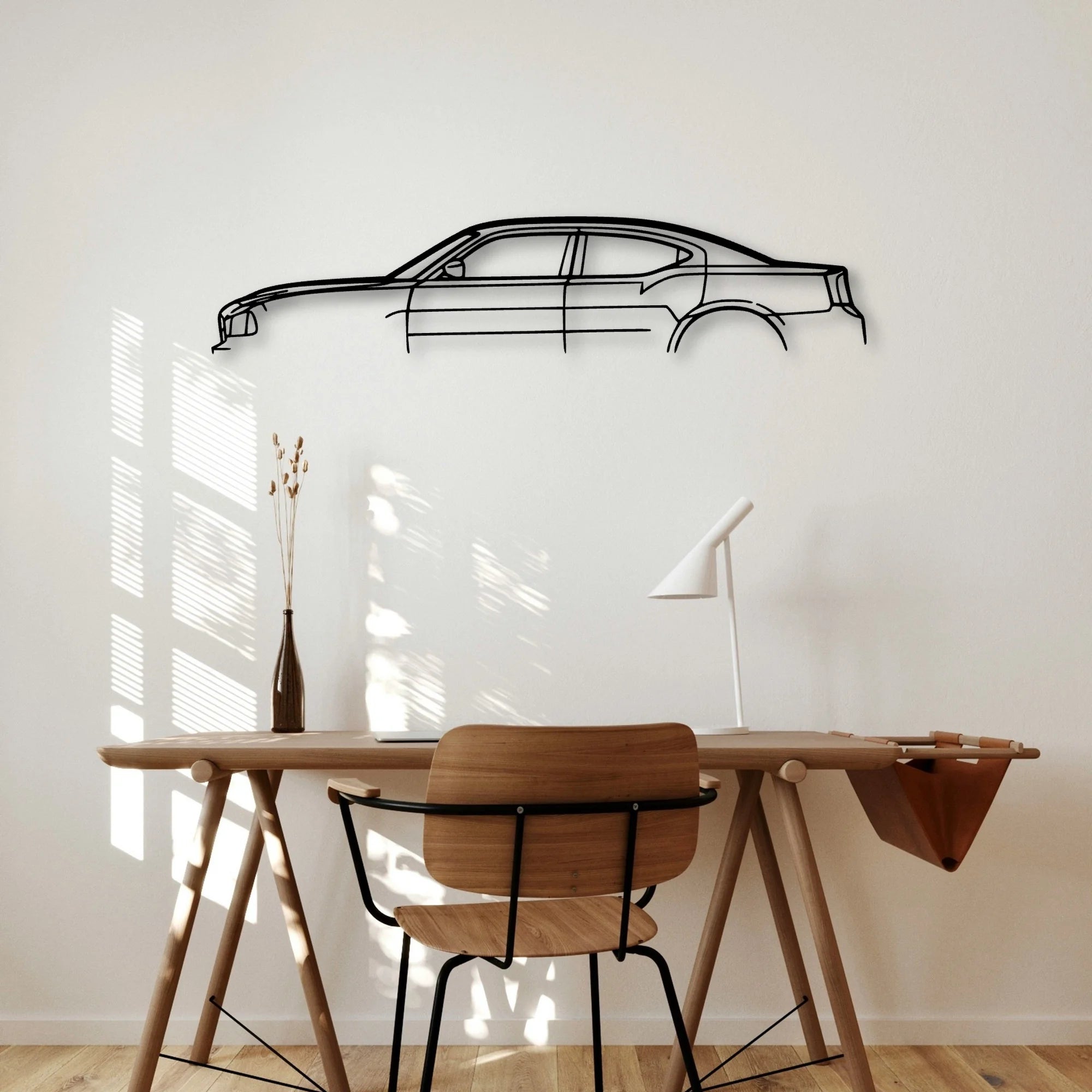 Charger 2008 Classic Silhouette Metal Wall Art - Automotive Garage Decor