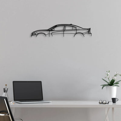 Charger SXT 2016 Classic Silhouette Metal Wall Art - Automotive Garage Decor