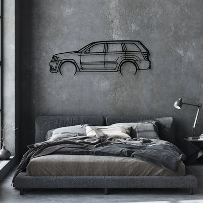 Cherokee SRT8 2006 Classic Silhouette Metal Wall Art - Automotive Garage Decor