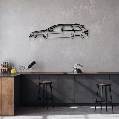 Cherokee SRT 2017 Classic Silhouette Metal Wall Art - Automotive Garage Decor