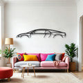 Chiron Classic Silhouette Metal Wall Art - Automotive Garage Decor
