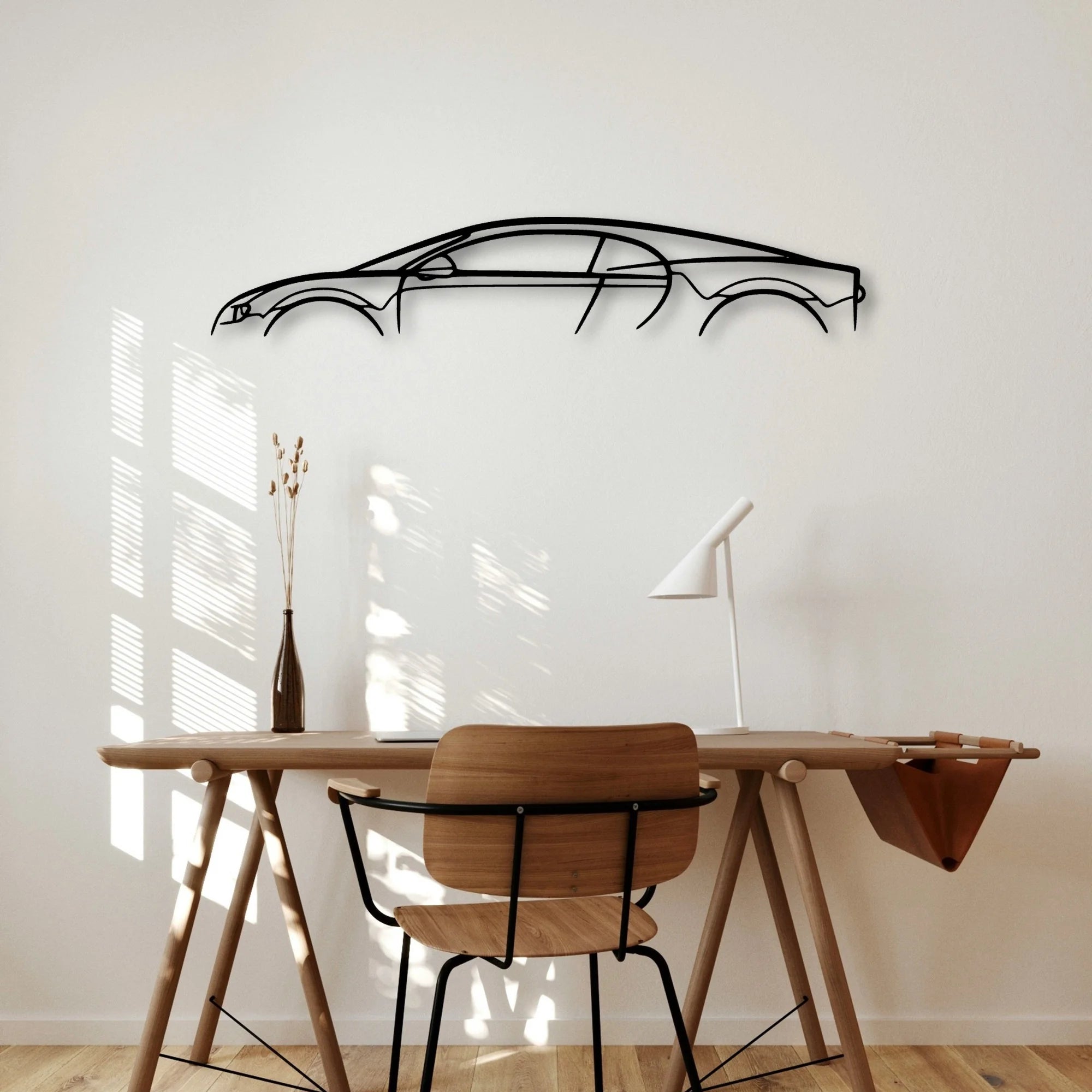 Chiron Classic Silhouette Metal Wall Art - Automotive Garage Decor