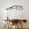 Civic Type R EP3 Classic Silhouette Metal Wall Art - Automotive Garage Decor