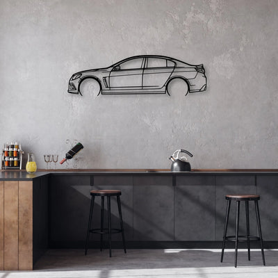Clubsport R8 2018 Classic Silhouette Metal Wall Art - Automotive Garage Decor