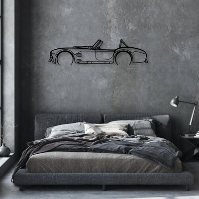 Cobra 1966 Classic Silhouette Metal Wall Art - Automotive Garage Decor