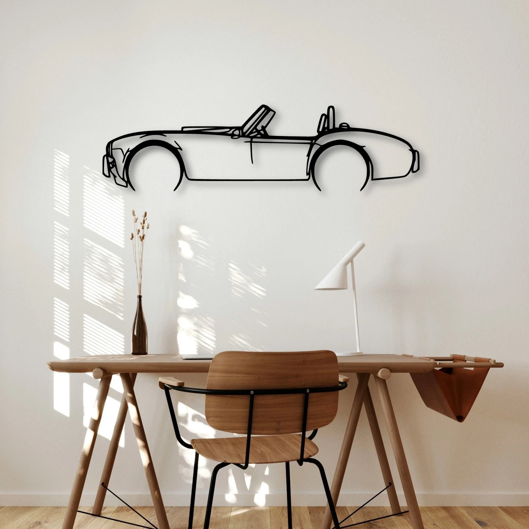 Cobra 1985 Classic Silhouette Metal Wall Art - Automotive Garage Decor