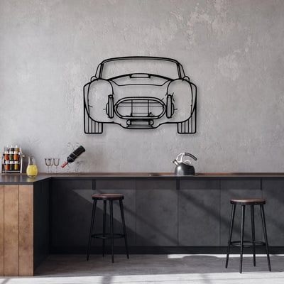 Cobra 1985 2 Classic Silhouette Metal Wall Art - Automotive Garage Decor