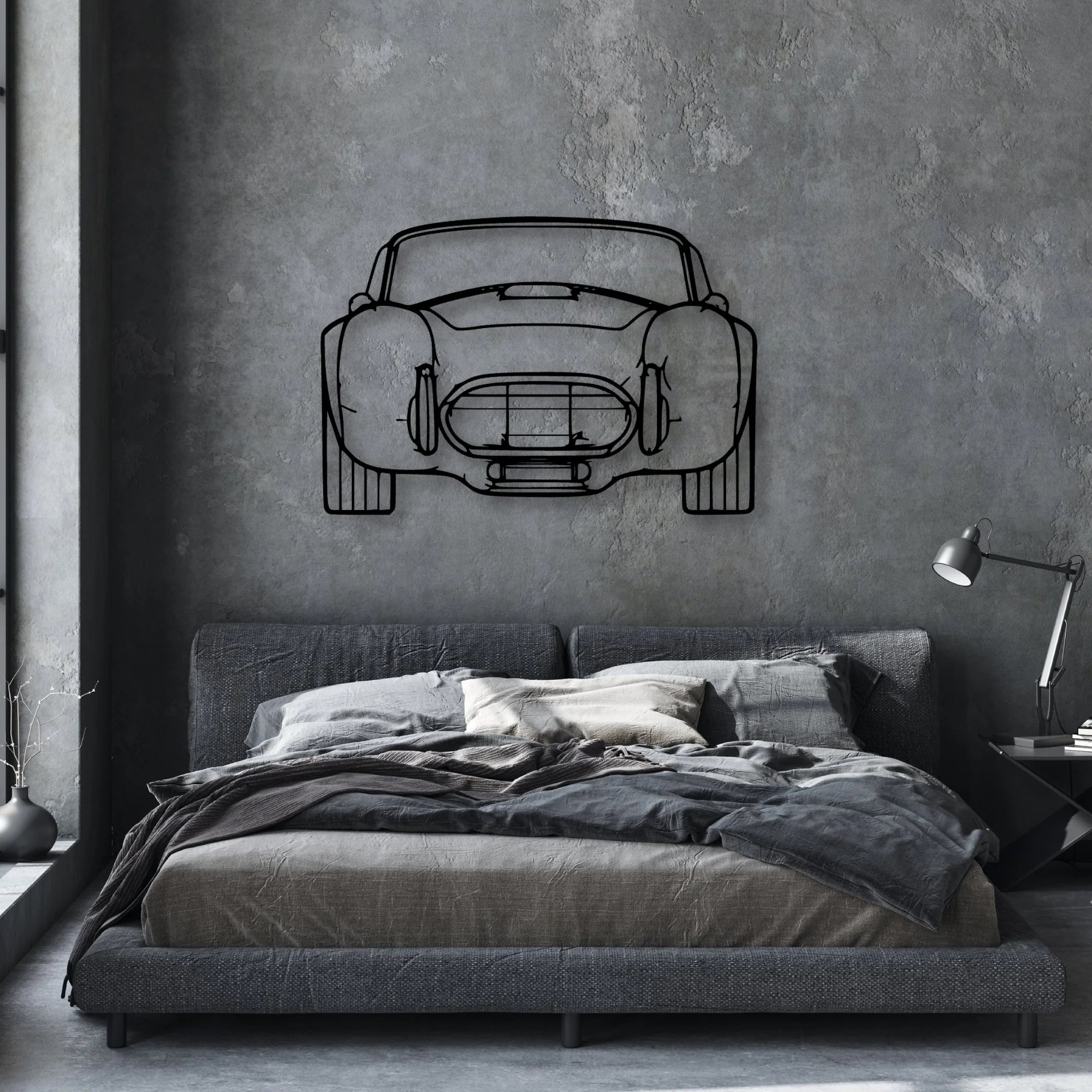 Cobra 1985 2 Classic Silhouette Metal Wall Art - Automotive Garage Decor