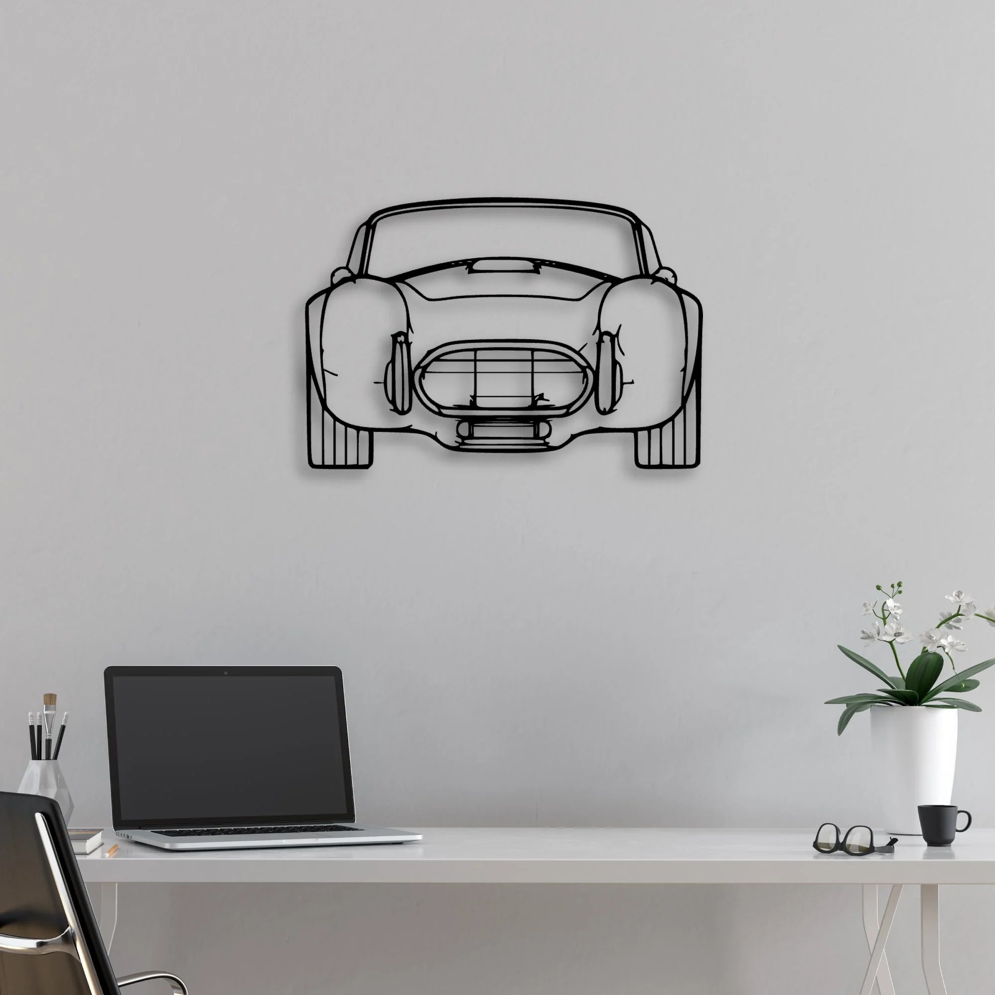 Cobra 1985 2 Classic Silhouette Metal Wall Art - Automotive Garage Decor