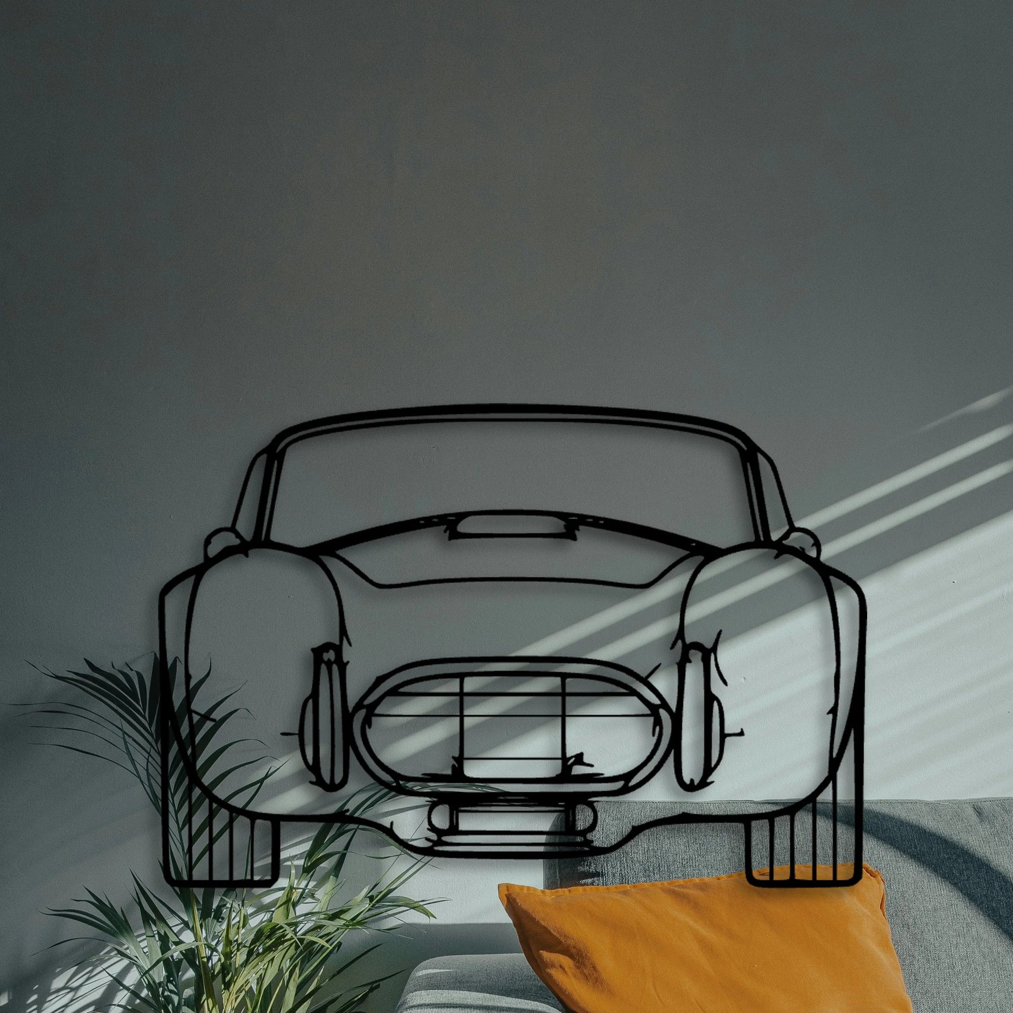 Cobra 1985 2 Classic Silhouette Metal Wall Art - Automotive Garage Decor