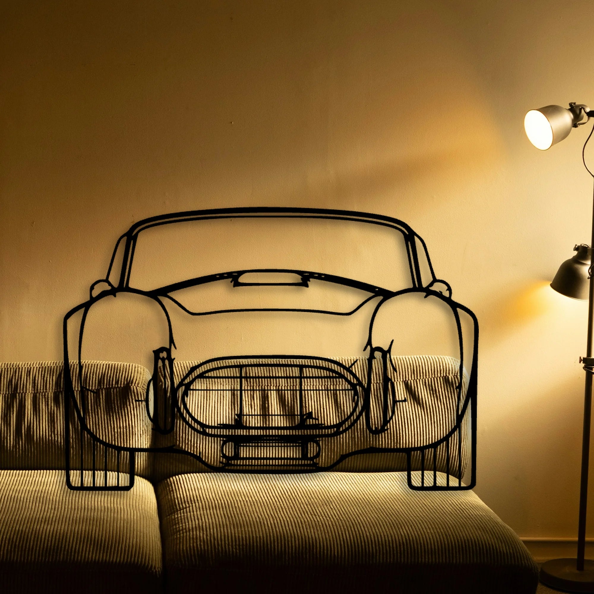 Cobra 1985 2 Classic Silhouette Metal Wall Art - Automotive Garage Decor