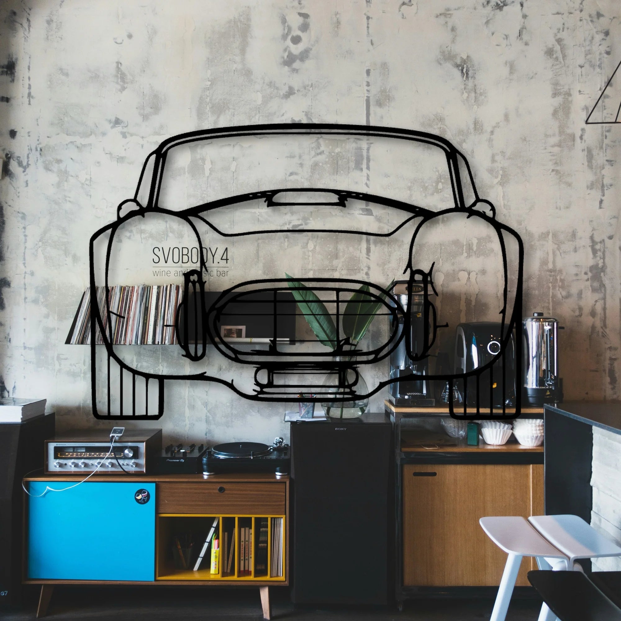 Cobra 1985 2 Classic Silhouette Metal Wall Art - Automotive Garage Decor