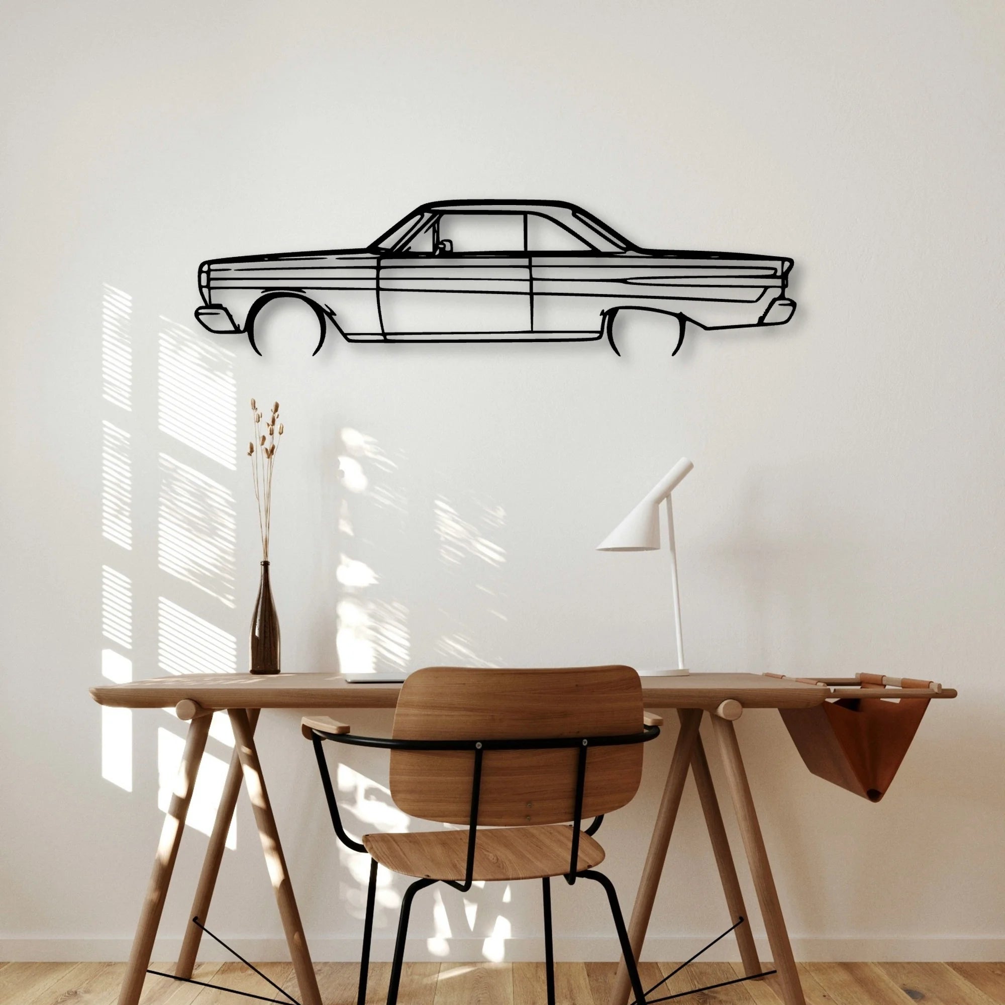 Comet 1964 Classic Silhouette Metal Wall Art - Automotive Garage Decor