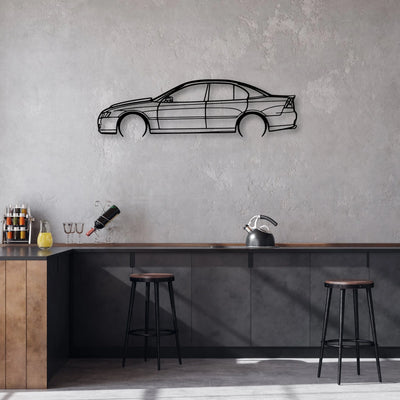 Commodore SS 2009 Classic Silhouette Metal Wall Art - Automotive Garage Decor
