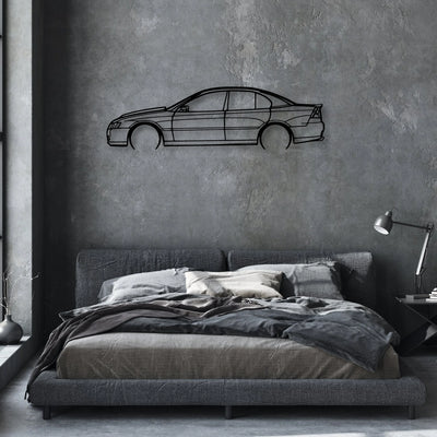 Commodore SS 2009 Classic Silhouette Metal Wall Art - Automotive Garage Decor