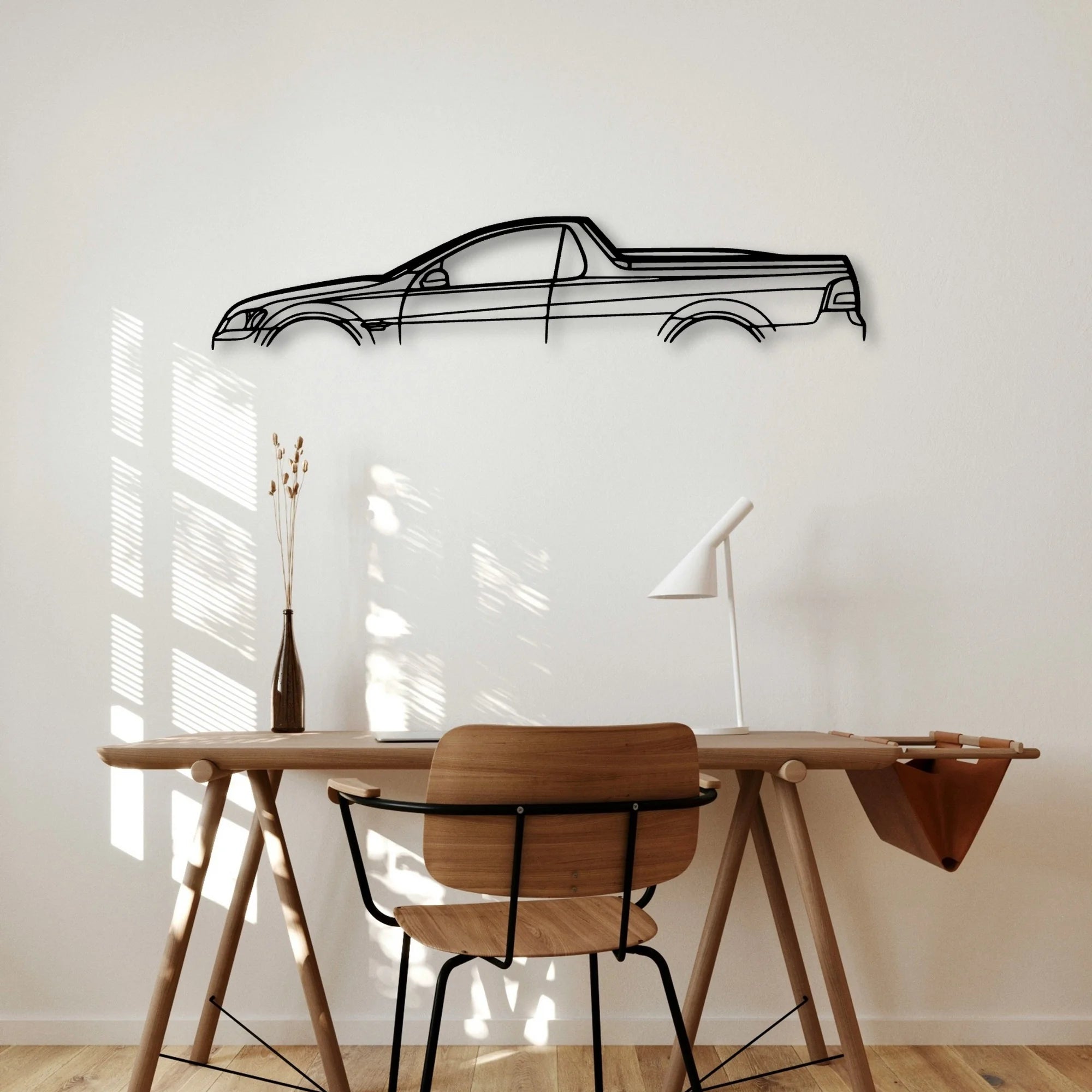 Commodore UTE 2011 Classic Silhouette Metal Wall Art - Automotive Garage Decor