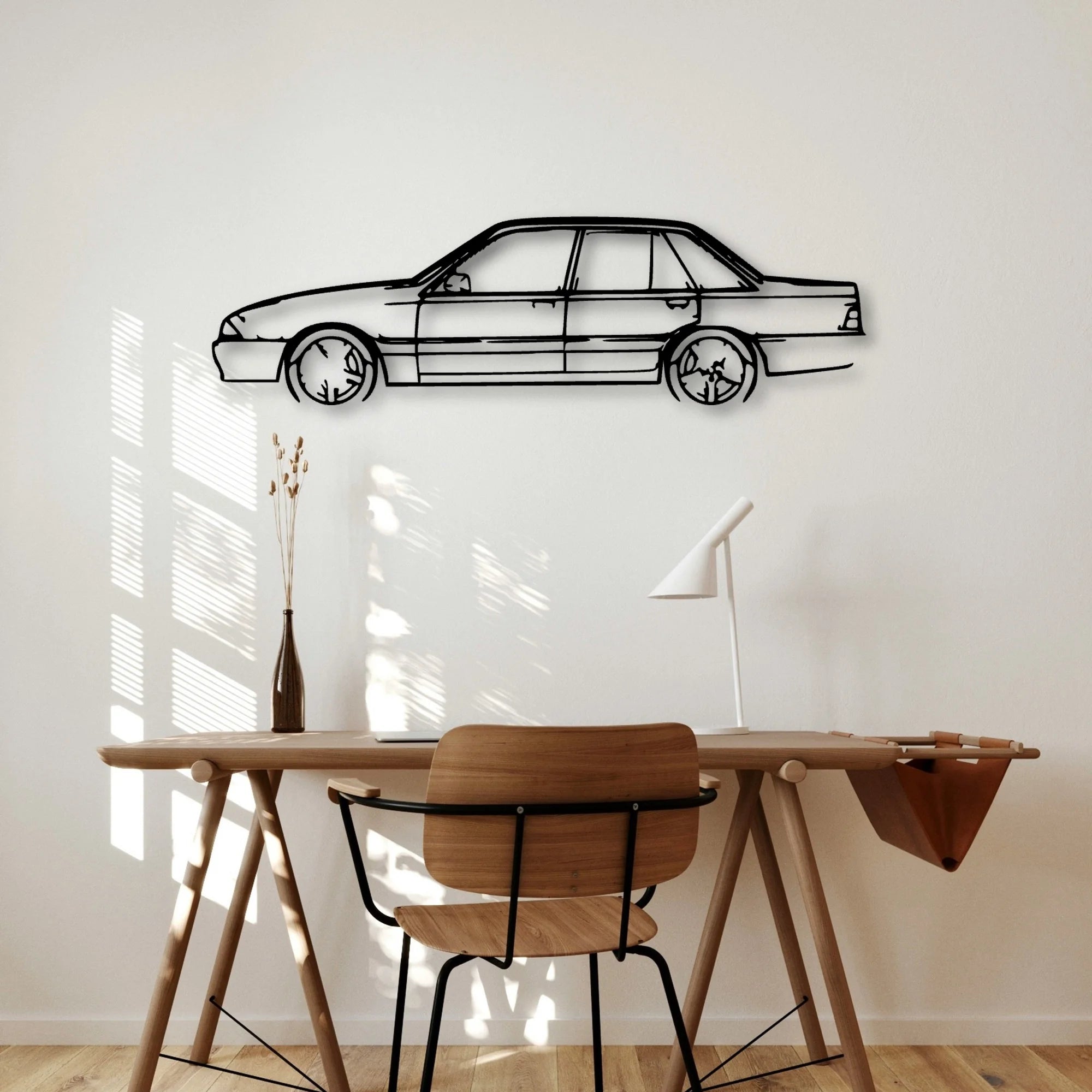 Commodore VL Classic Silhouette Metal Wall Art - Automotive Garage Decor