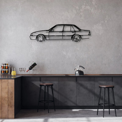 Commodore VL Classic Silhouette Metal Wall Art - Automotive Garage Decor