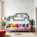 Cooper S 2015 Classic Silhouette Metal Wall Art - Automotive Garage Decor