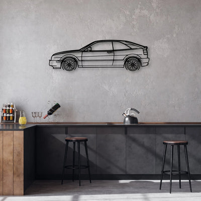 Corrado 1994 Classic Silhouette Metal Wall Art - Automotive Garage Decor