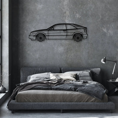 Corrado 1994 Classic Silhouette Metal Wall Art - Automotive Garage Decor