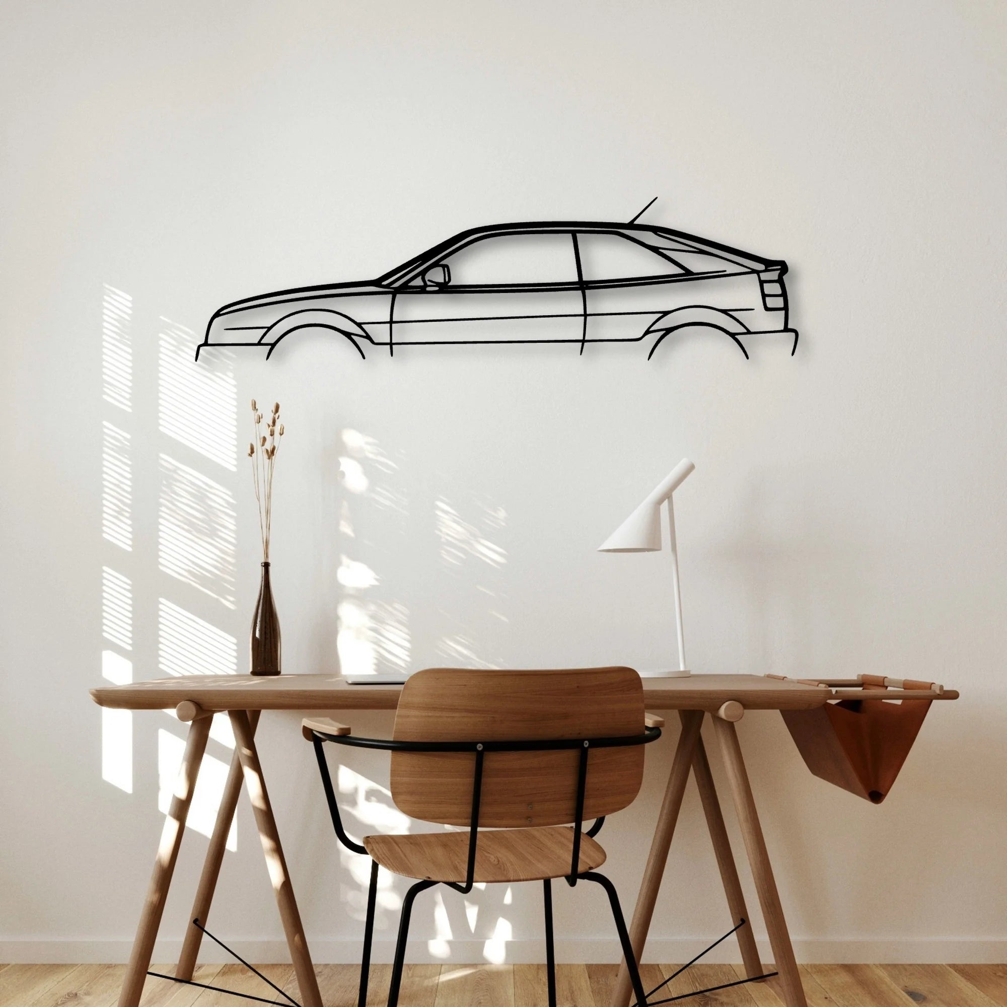 Corrado VR6 1992 Classic Silhouette Metal Wall Art - Automotive Garage Decor