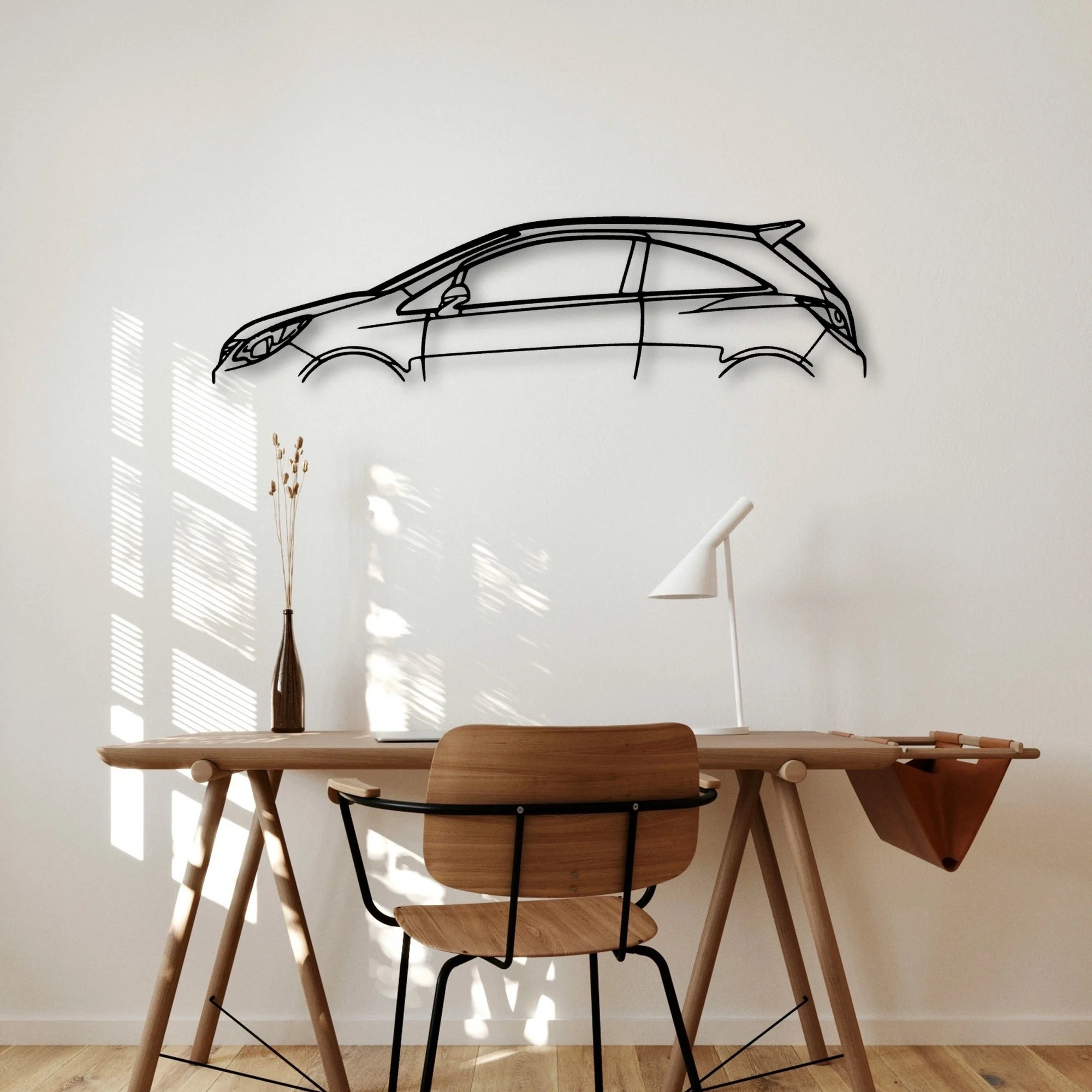 Corsa OPC 2007 Classic Silhouette Metal Wall Art - Automotive Garage Decor