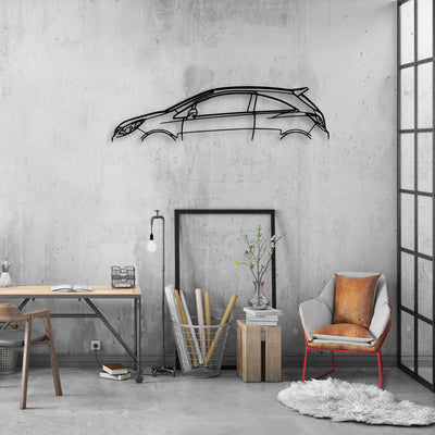 Corsa OPC 2007 Classic Silhouette Metal Wall Art - Automotive Garage Decor
