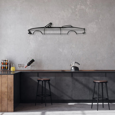 Corvair 1967 Classic Silhouette Metal Wall Art - Automotive Garage Decor
