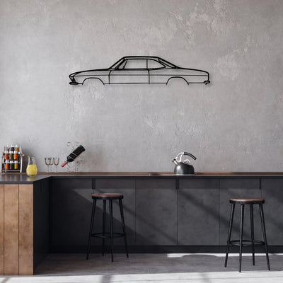 Corvair Corsa 1966 Classic Silhouette Metal Wall Art - Automotive Garage Decor