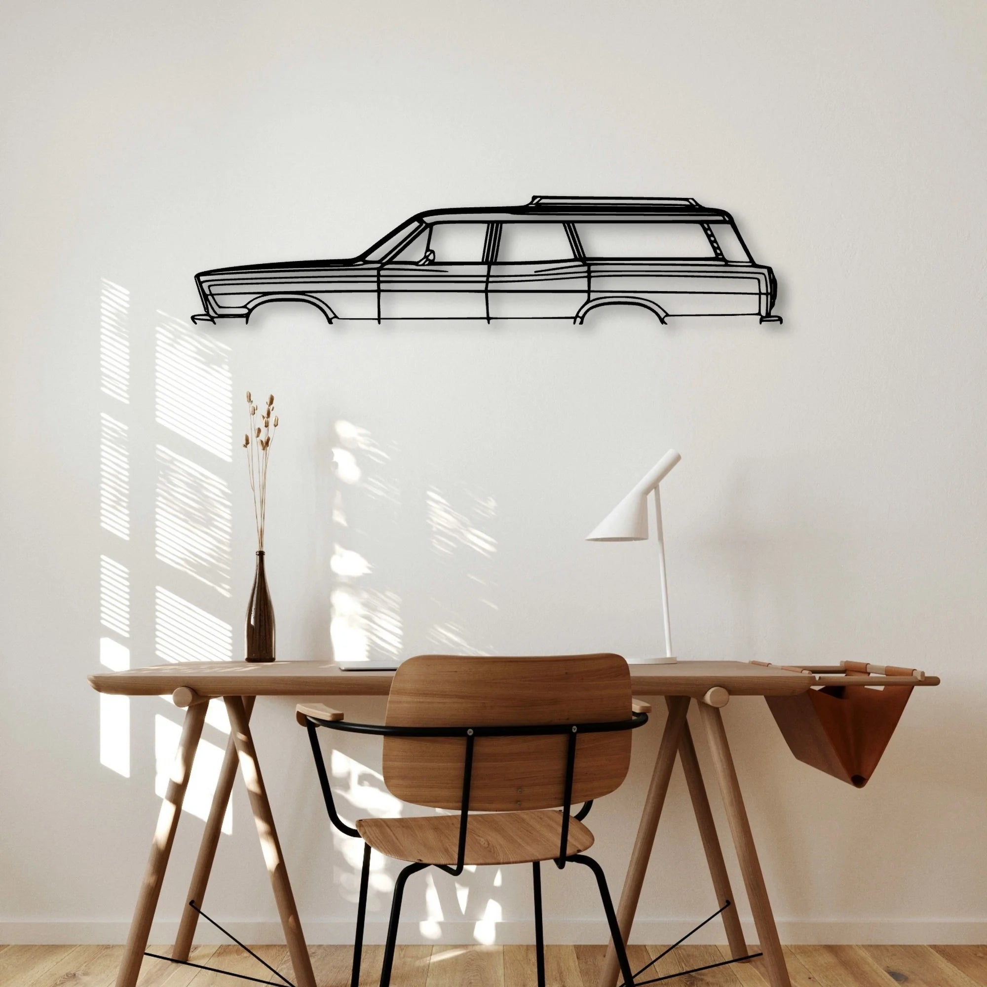 Country Squire 1967 Classic Silhouette Metal Wall Art - Automotive Garage Decor