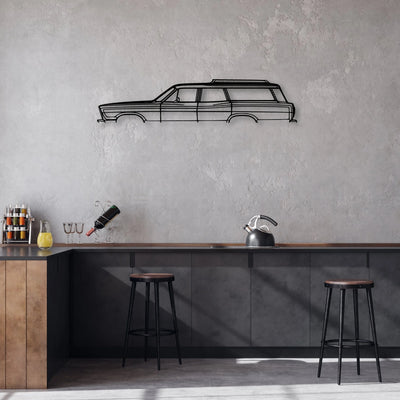 Country Squire 1967 Classic Silhouette Metal Wall Art - Automotive Garage Decor