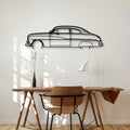 Coupe 1950 Classic Silhouette Metal Wall Art - Automotive Garage Decor