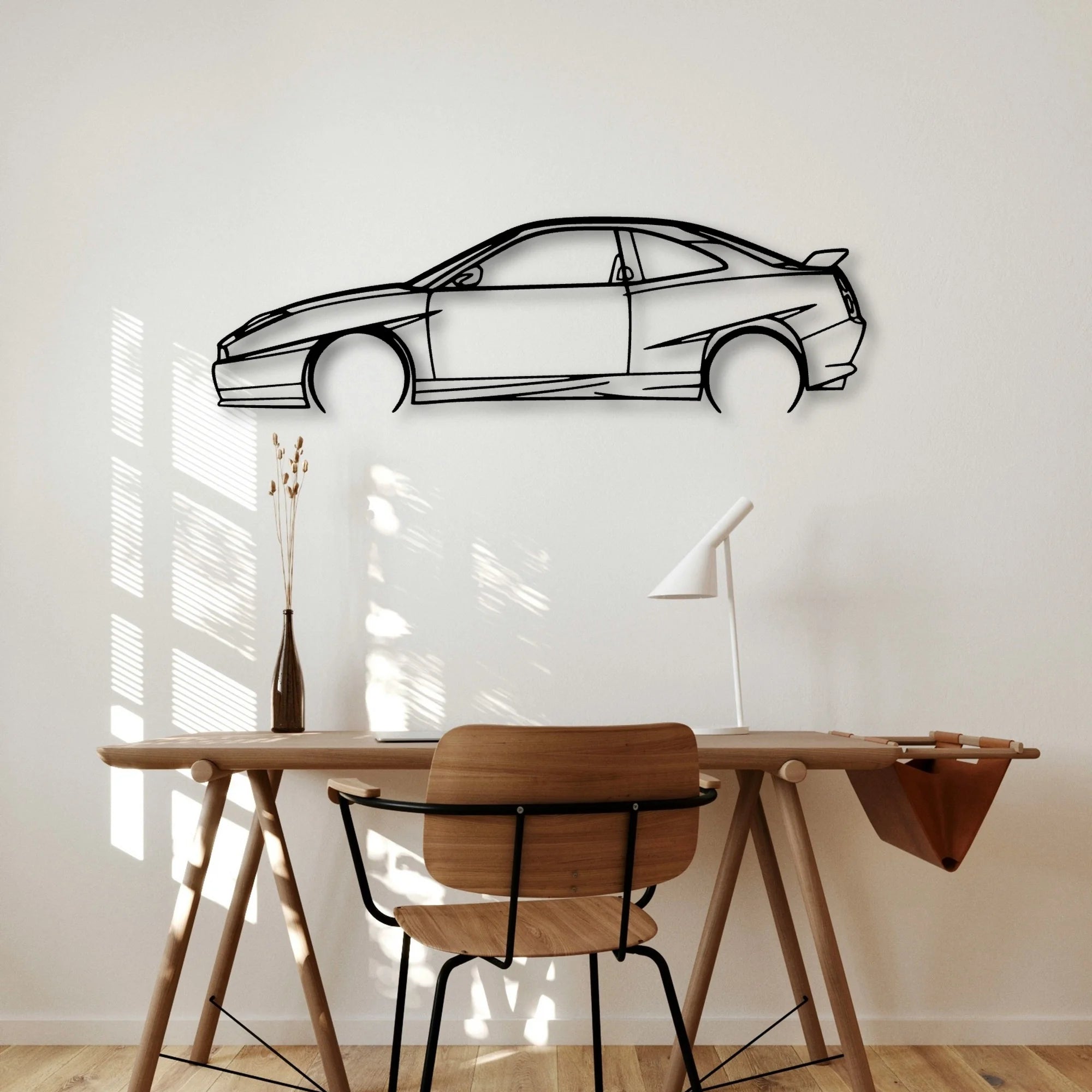 Coupe 20V Turbo Limited Edition 1998 Classic Silhouette Metal Wall Art - Automotive Garage Decor