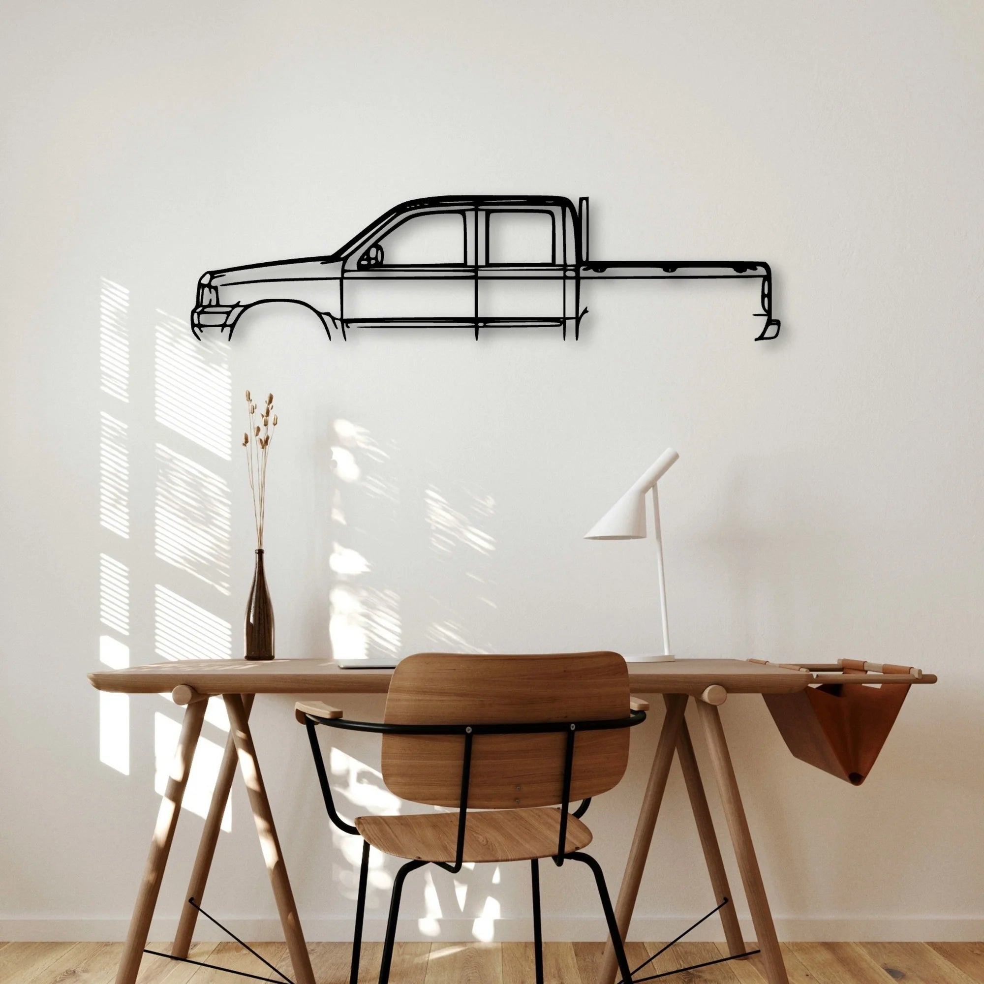 Courier 2003 Classic Silhouette Metal Wall Art - Automotive Garage Decor