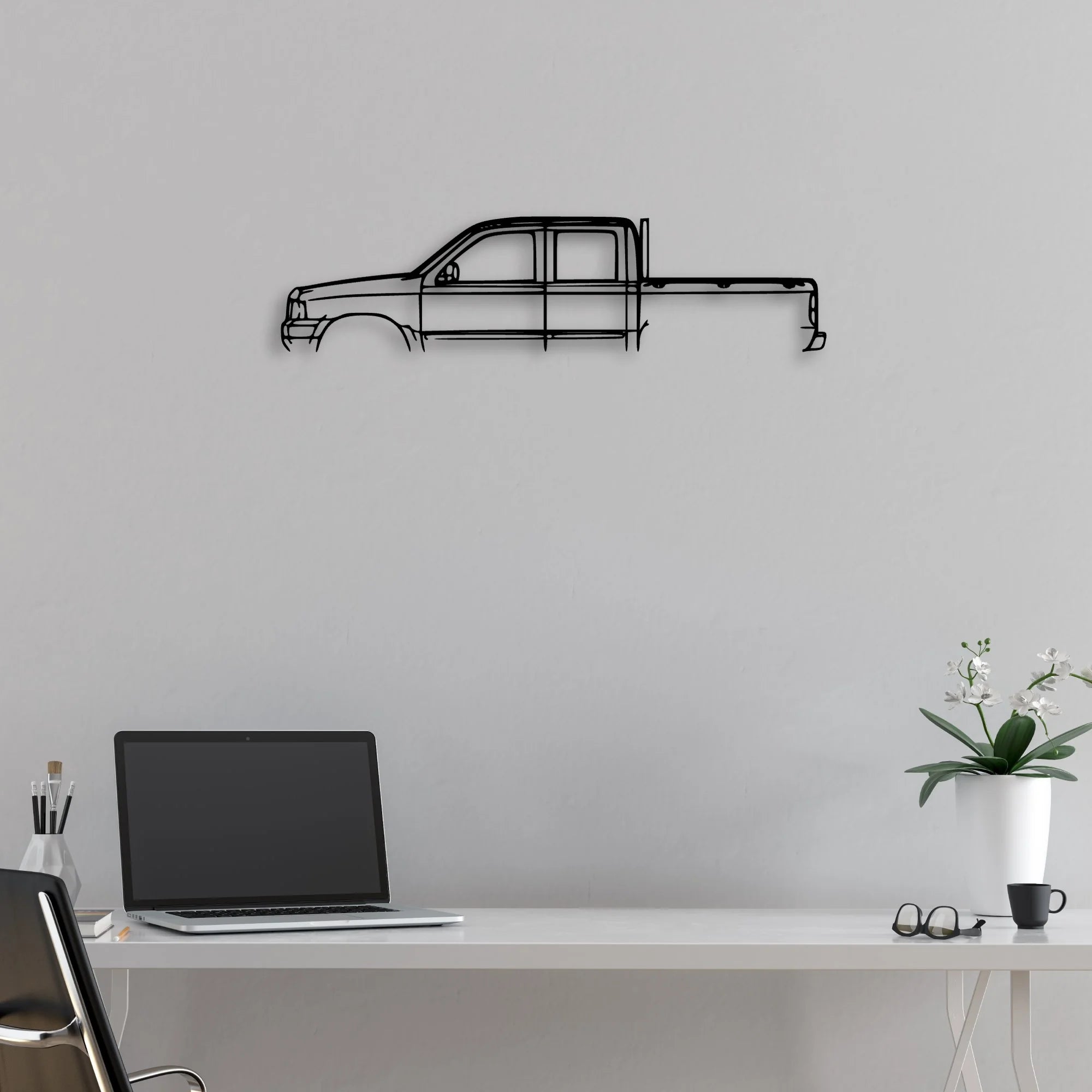 Courier 2003 Classic Silhouette Metal Wall Art - Automotive Garage Decor
