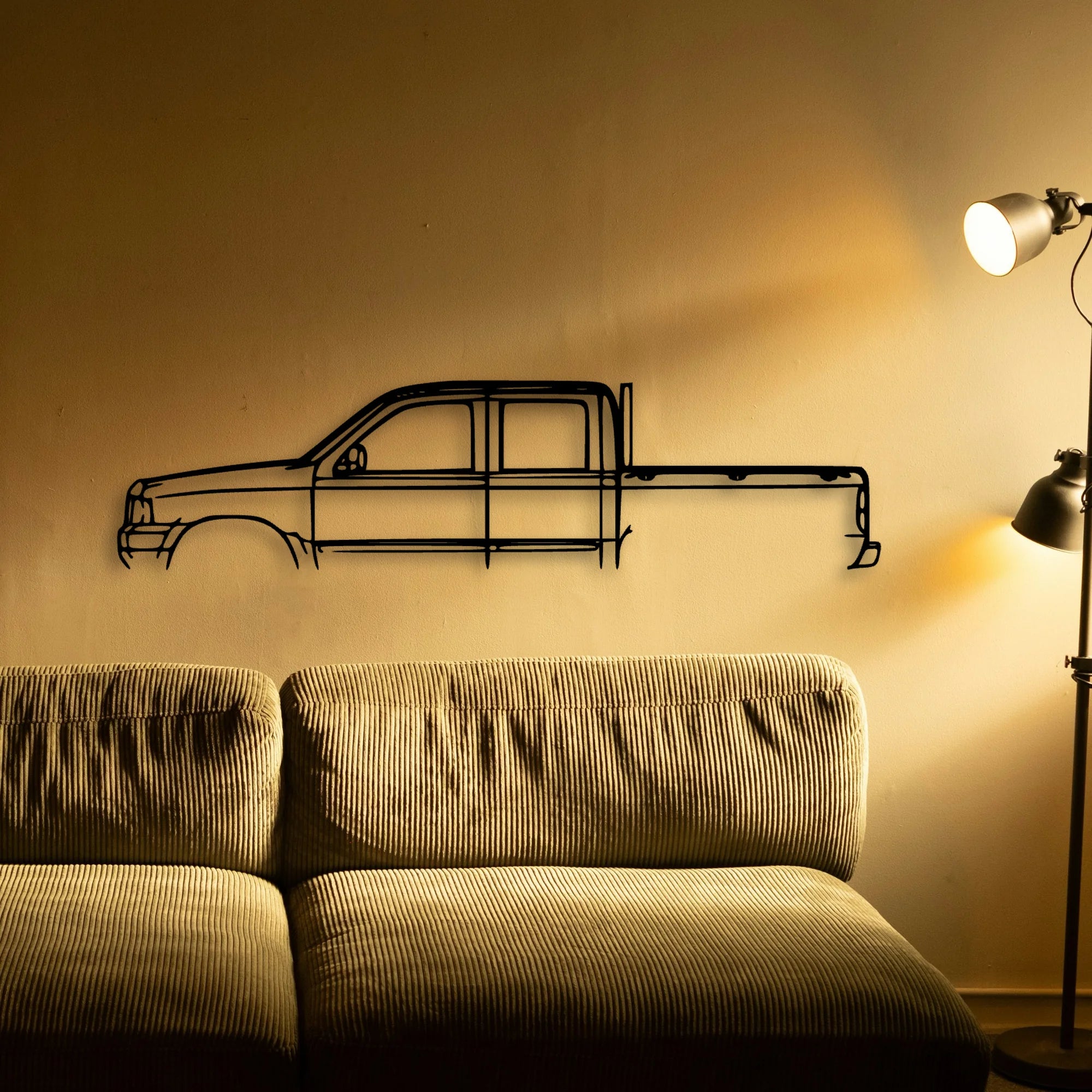 Courier 2003 Classic Silhouette Metal Wall Art - Automotive Garage Decor
