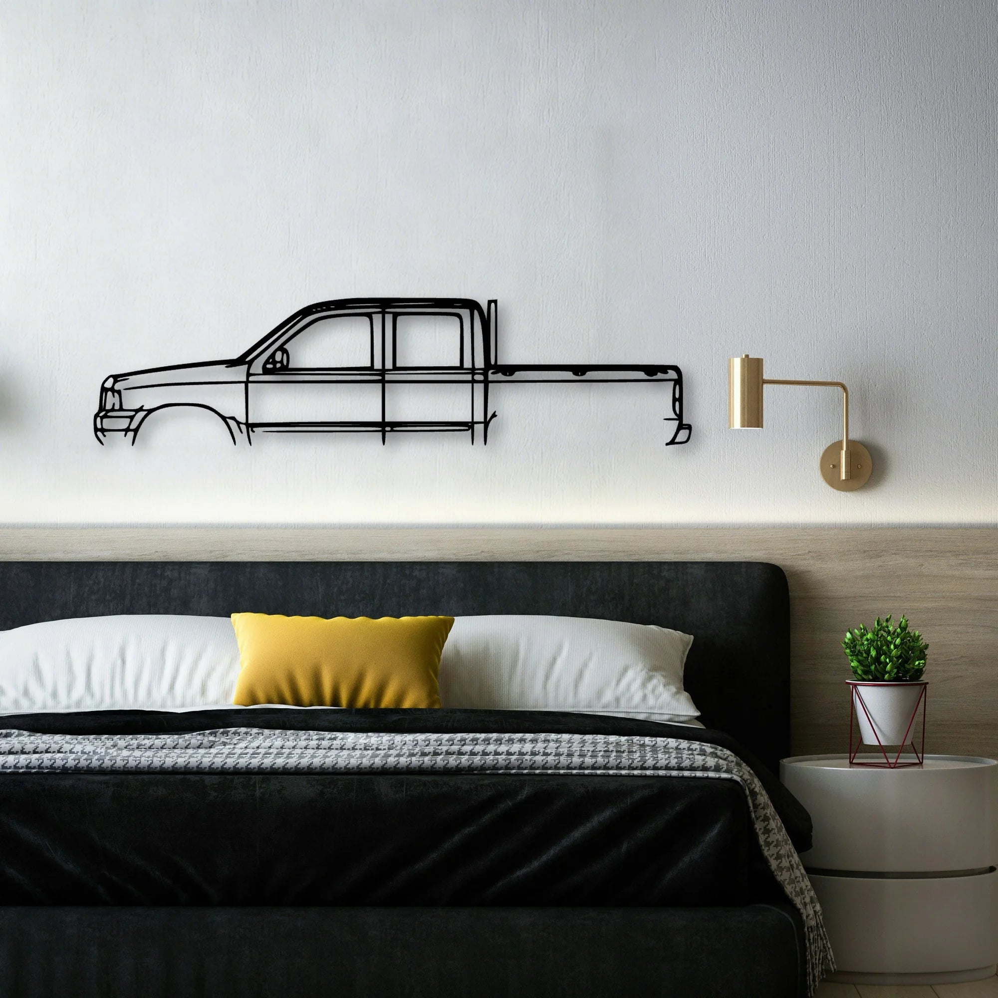 Courier 2003 Classic Silhouette Metal Wall Art - Automotive Garage Decor
