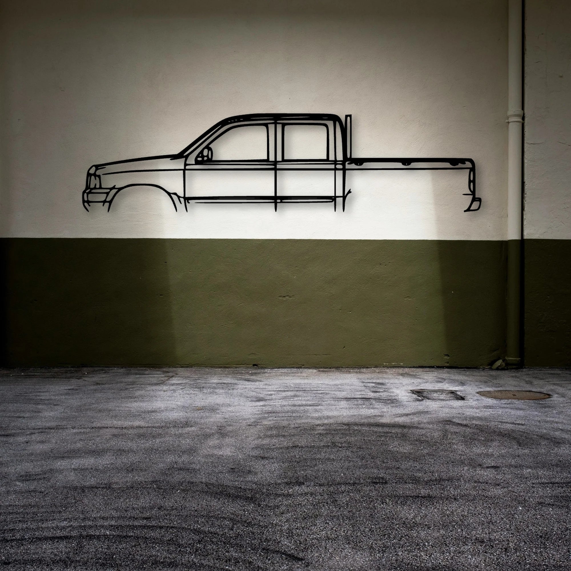 Courier 2003 Classic Silhouette Metal Wall Art - Automotive Garage Decor