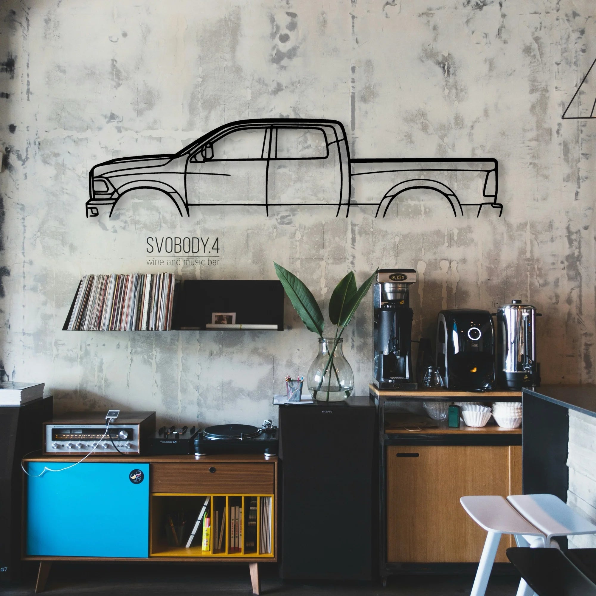 Cummins 3500 Classic Silhouette Metal Wall Art - Automotive Garage Decor