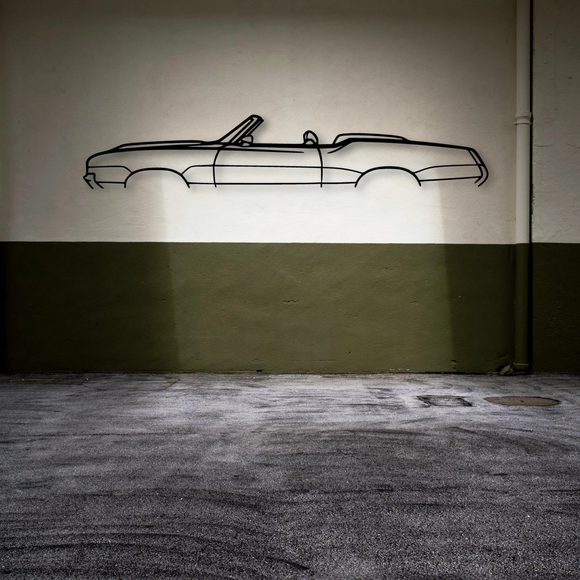 Cutlass Supreme Classic Silhouette Metal Wall Art - Automotive Garage Decor