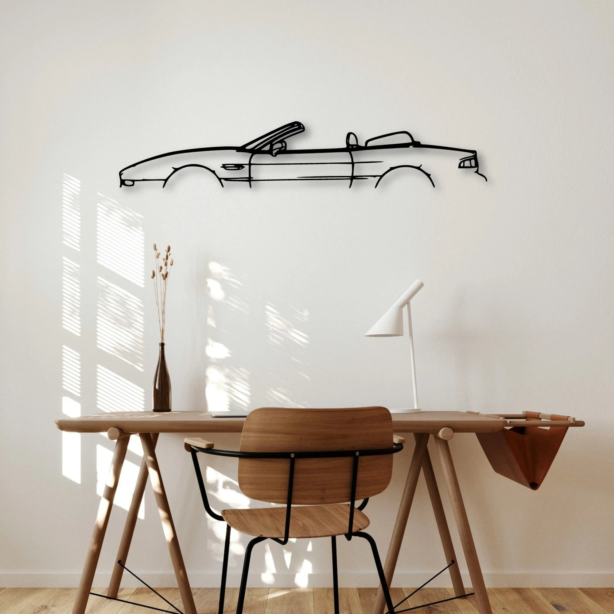 DB7 Volante 1999 Classic Silhouette Metal Wall Art - Automotive Garage Decor