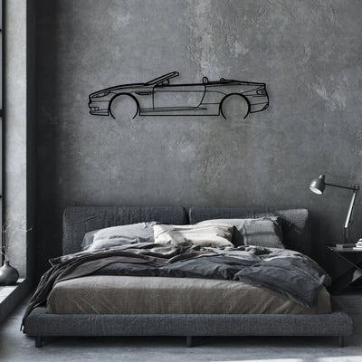 DB9 Convertible 2008 Classic Silhouette Metal Wall Art - Automotive Garage Decor