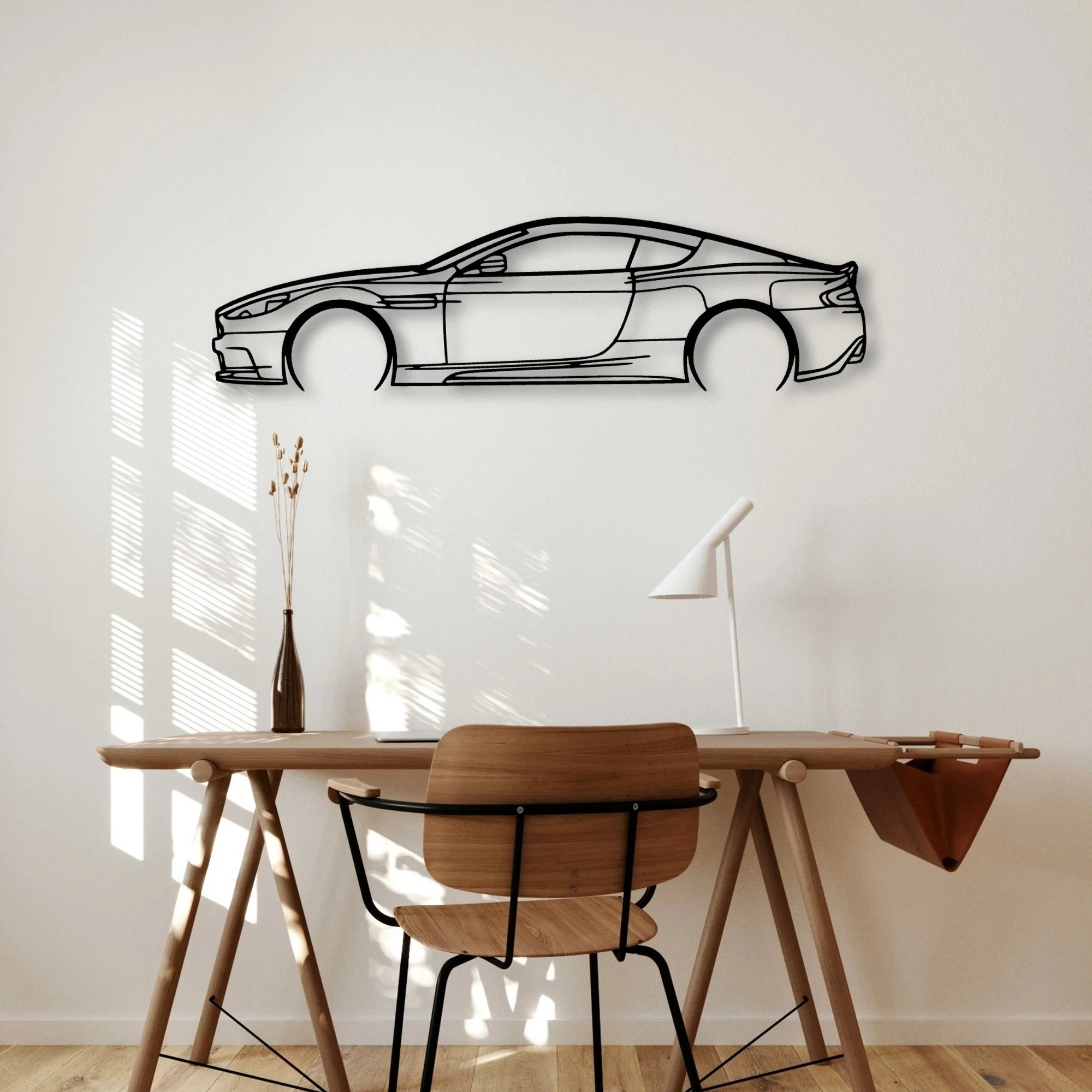 DBS 2012 Classic Silhouette Metal Wall Art - Automotive Garage Decor
