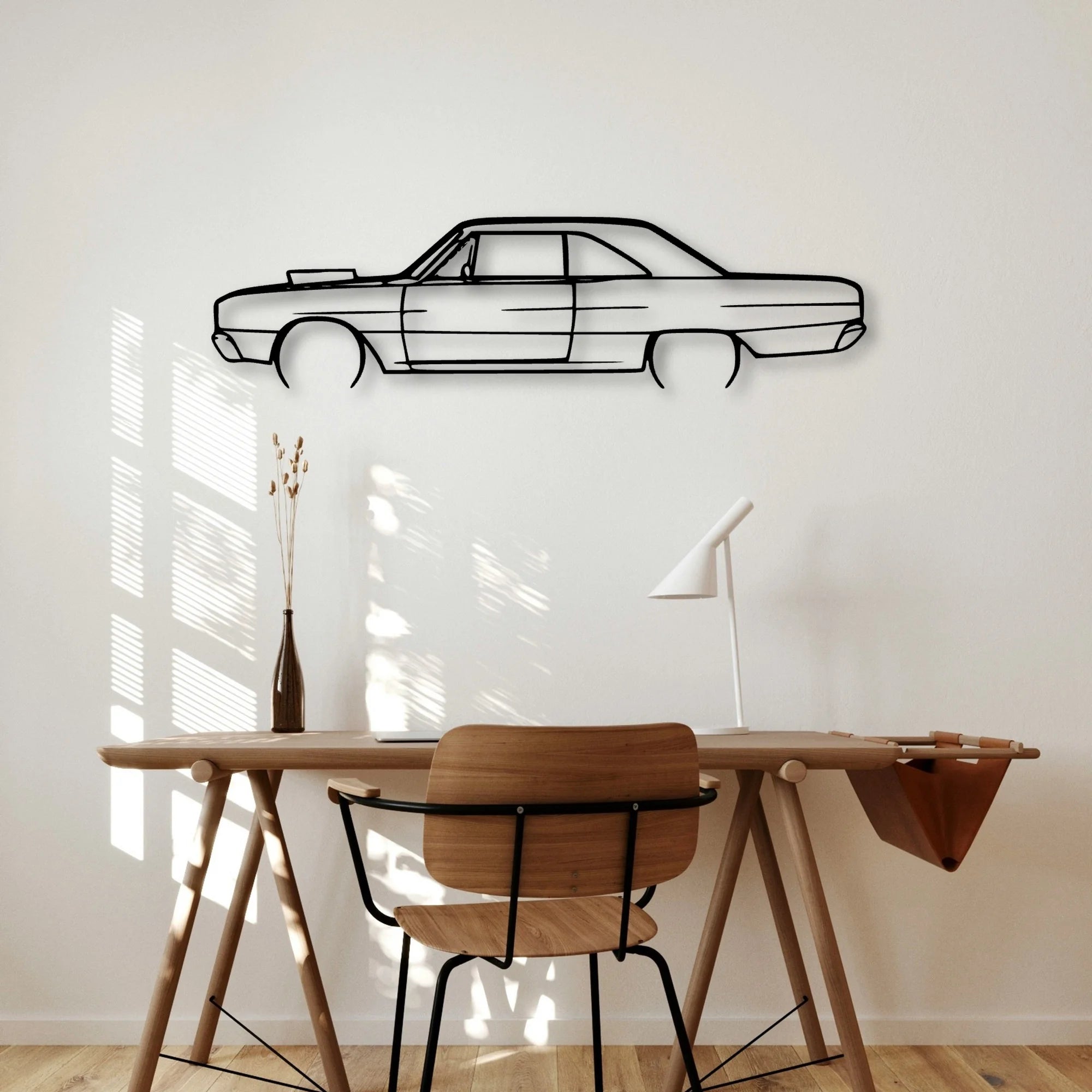 Dart 1967 Classic Silhouette Metal Wall Art - Automotive Garage Decor