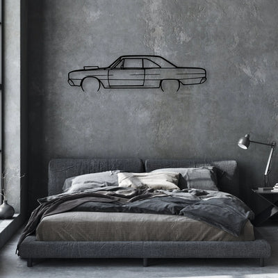 Dart 1967 Classic Silhouette Metal Wall Art - Automotive Garage Decor