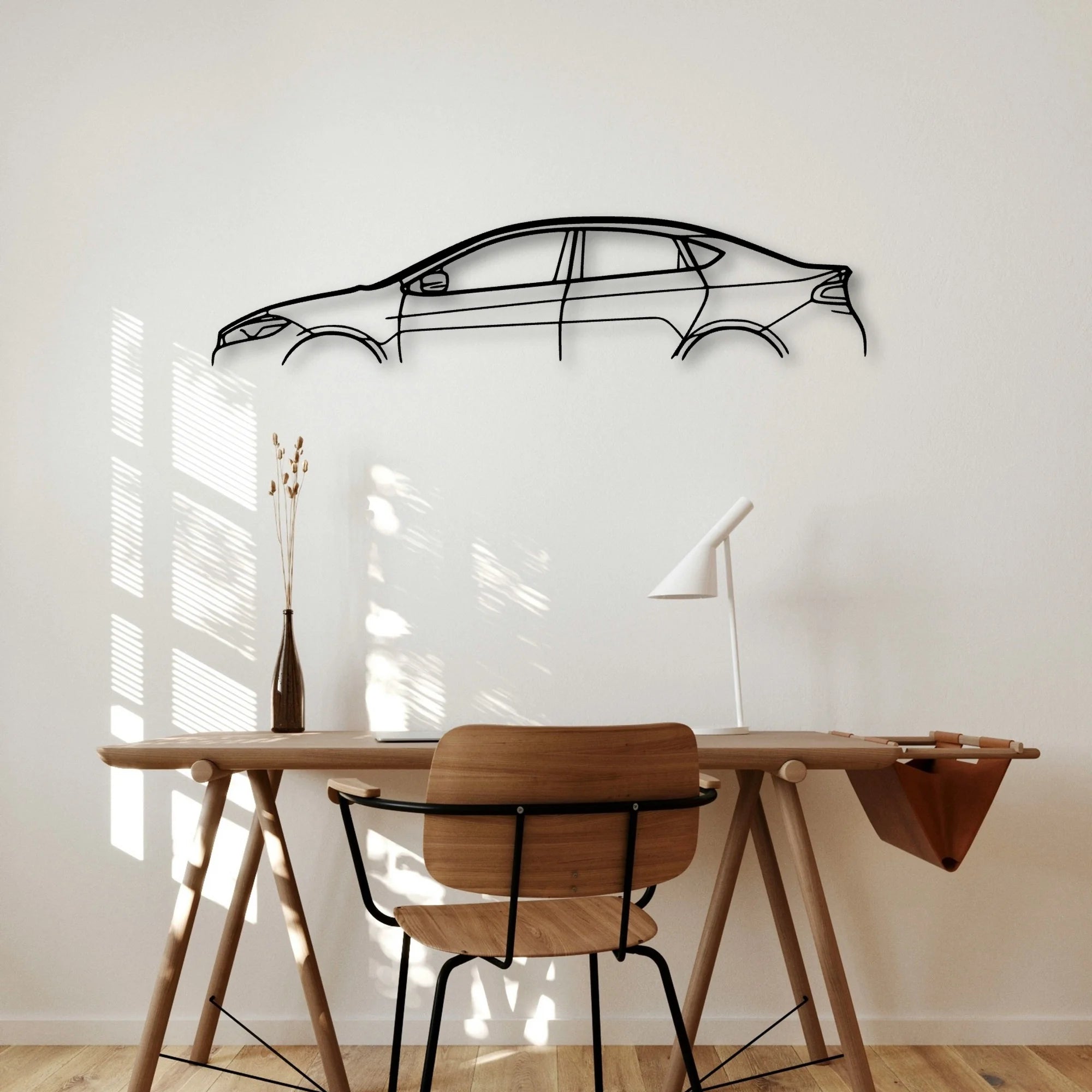 Dart 2014 Classic Silhouette Metal Wall Art - Automotive Garage Decor