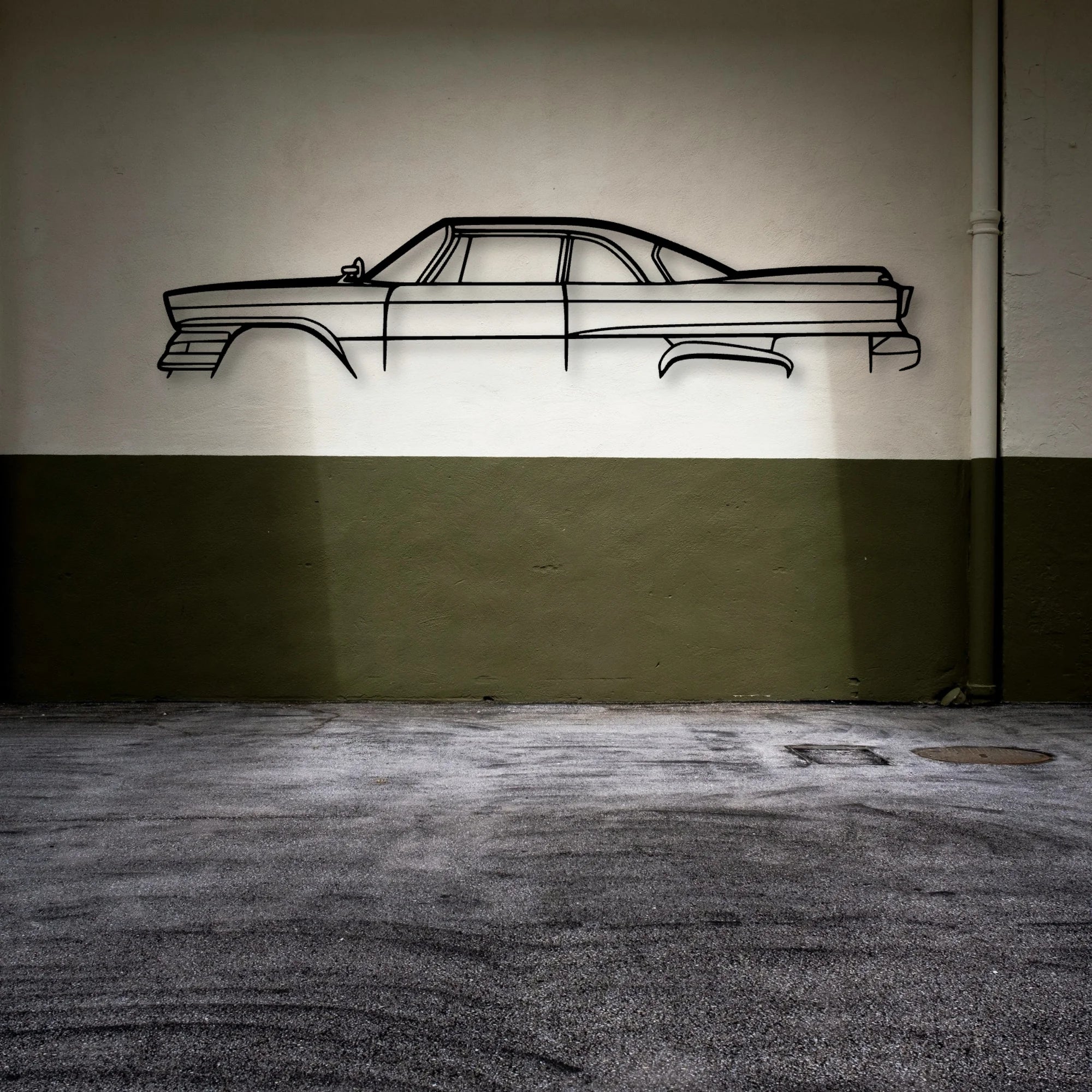 Dart Seneca Classic Silhouette Metal Wall Art - Automotive Garage Decor